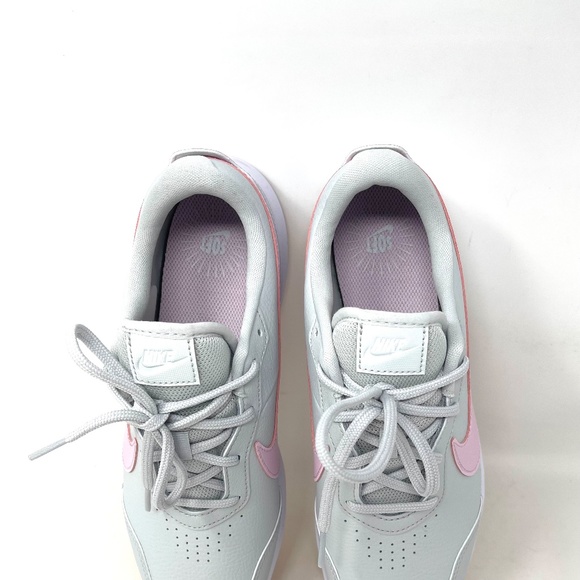 💖MEGA SALE💖Nike Varsity Leather (GS) Grey Leather Pink Foam CN9146 006 Women - Picture 6 of 10